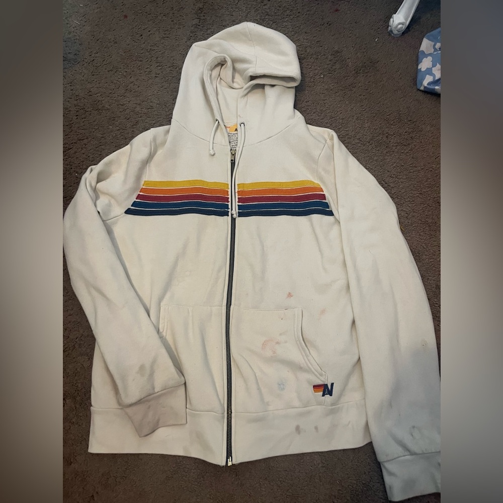 Aviator nation zip up hoodie
